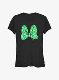Disney Minnie Mouse Leopard Print Bow Girls T-Shirt