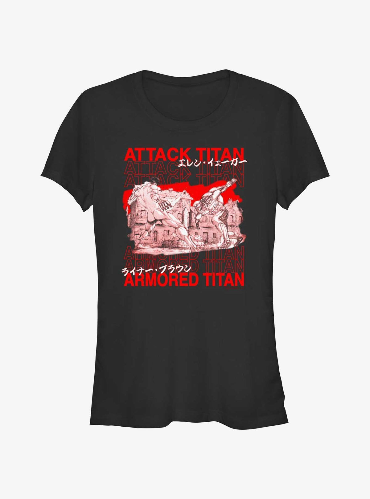 Attack On Titan Attack Vs Armored Girls T-Shirt