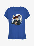 Blue Eye Samurai Mizu Japanese Art Style Girls T-Shirt