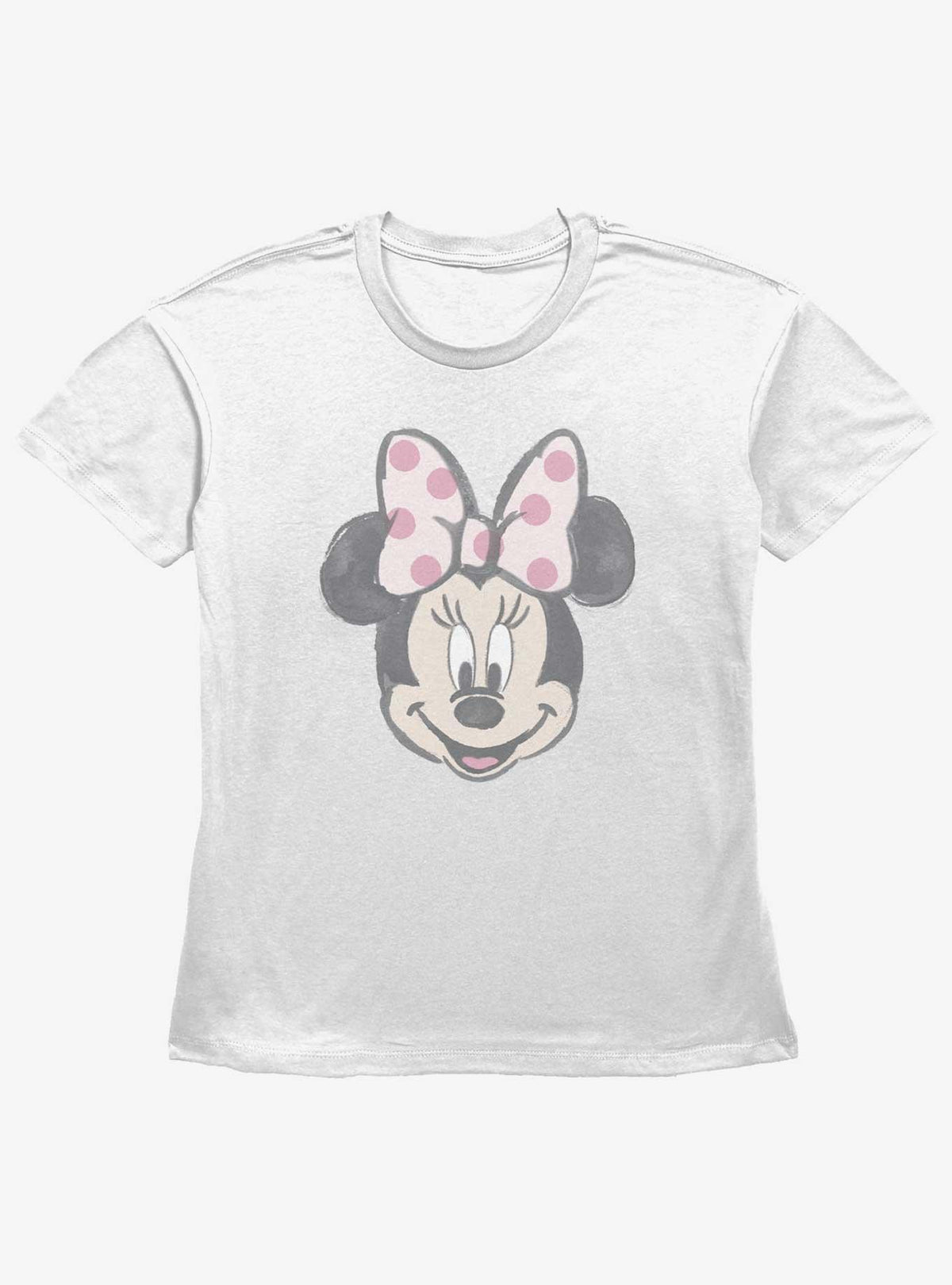 Disney Minnie Mouse Watercolor Minnie Girls Straight Fit T-Shirt