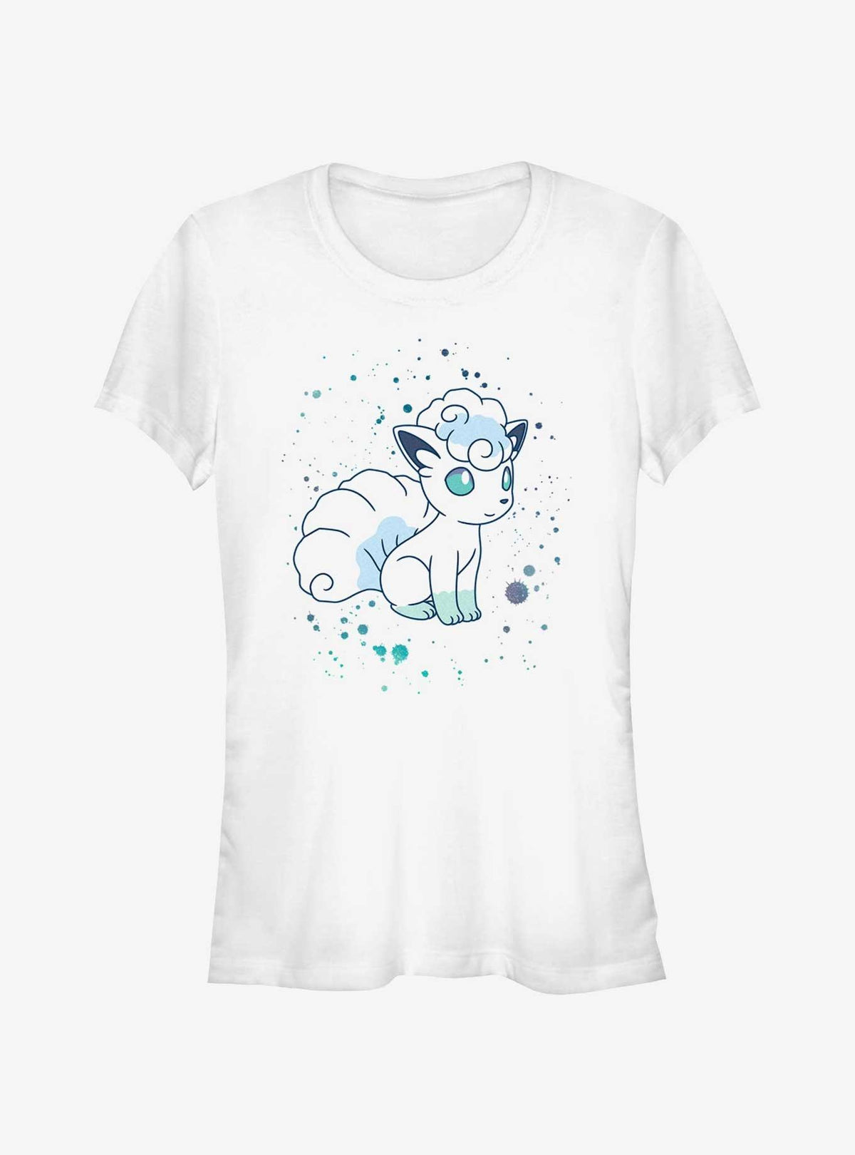 Pokemon Watercolor Vulpix Girls T-Shirt