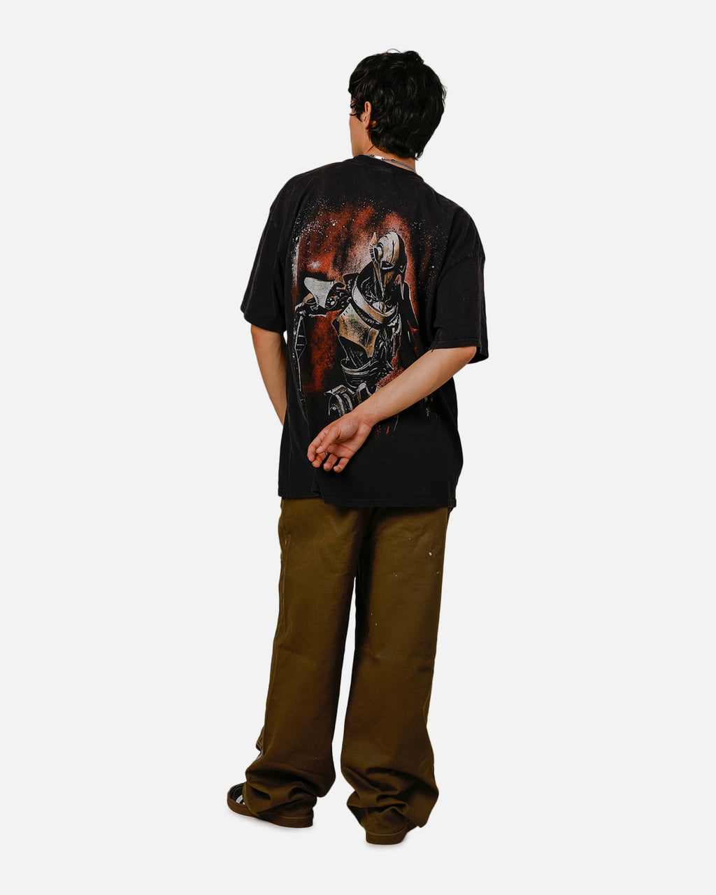 73Studio Star Wars Grevious Vintage T-Shirt Black Acidwash