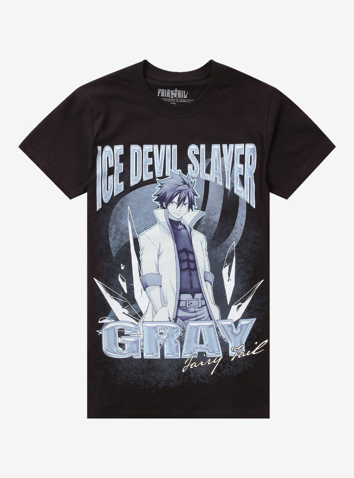 Fairy Tail Gray Ice Devil Slayer Girls T-Shirt