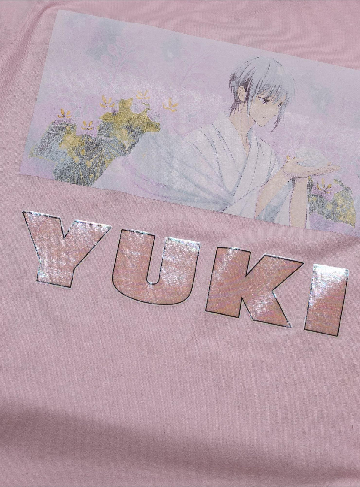 Fruits Basket Yuki Pink Boyfriend Fit Girls T-Shirt