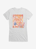 Bee And PuppyCat Watercolor Art Flowers Girls T-Shirt