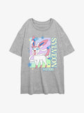 Pokemon Sylveon Heart Girls Oversized T-Shirt