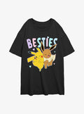 Pokemon Besties Pikachu & Eevee Girls Oversized T-Shirt