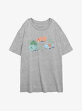 Pokemon Bulbasaur Charmander Squirtle Girls Oversized T-Shirt
