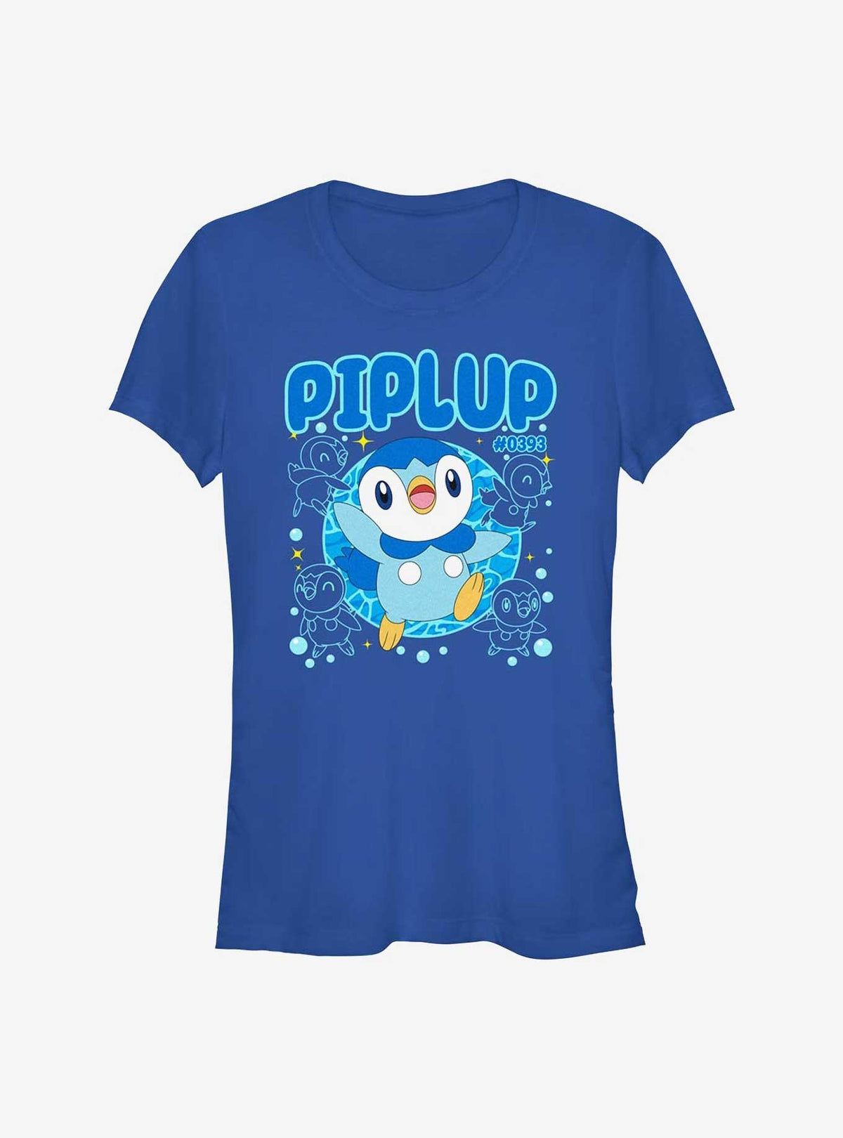 Pokemon Piplup Focused Girls T-Shirt
