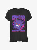 Pokemon Gengar Ghost Type Girls T-Shirt