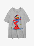 The Simpsons Big Flander Skii Girls Oversized T-Shirt