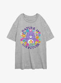 Care Bears Nature Is Our Future Girls Oversized T-Shirt