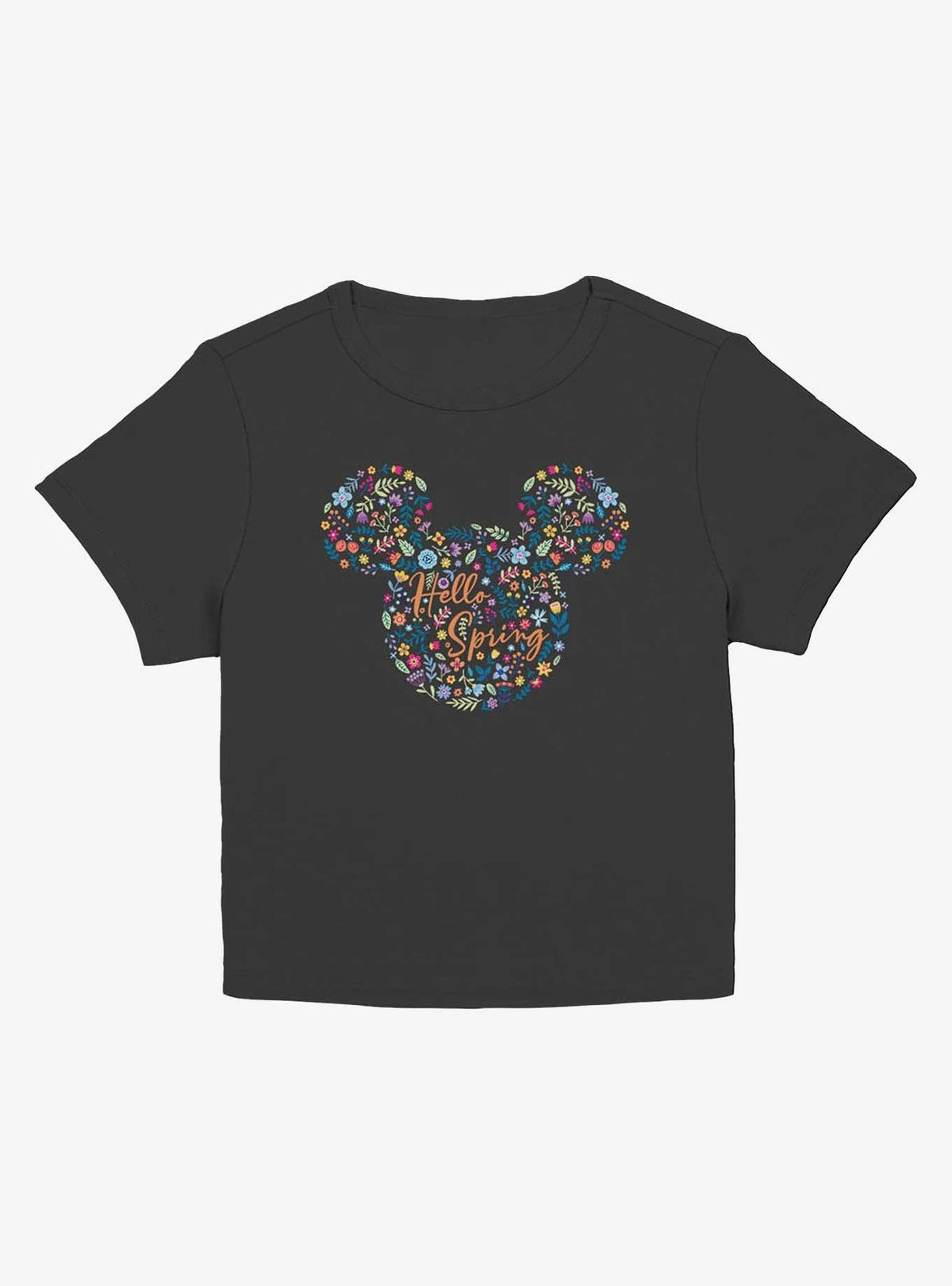 Disney Mickey Mouse Floral Ears Hello Spring Girls Baby T-Shirt