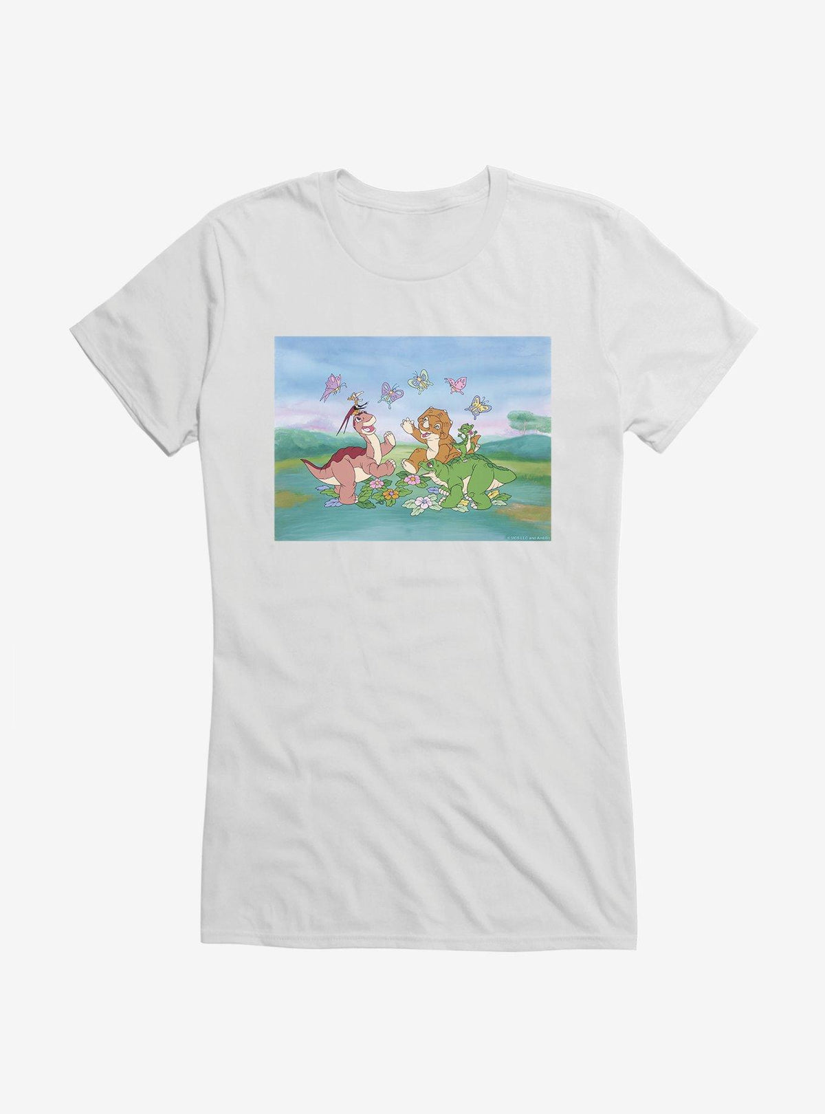 The Land Before Time Butterflies Girls T-Shirt