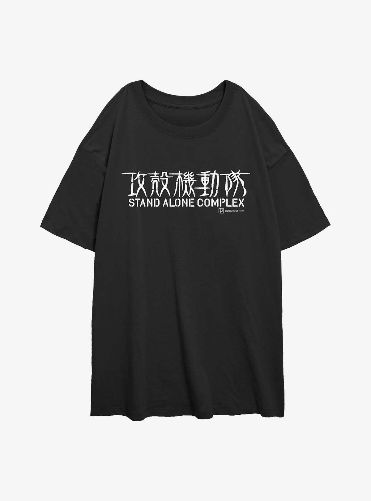 Ghost in the Shell Stand Alone Complex Logo Girls Oversized T-Shirt