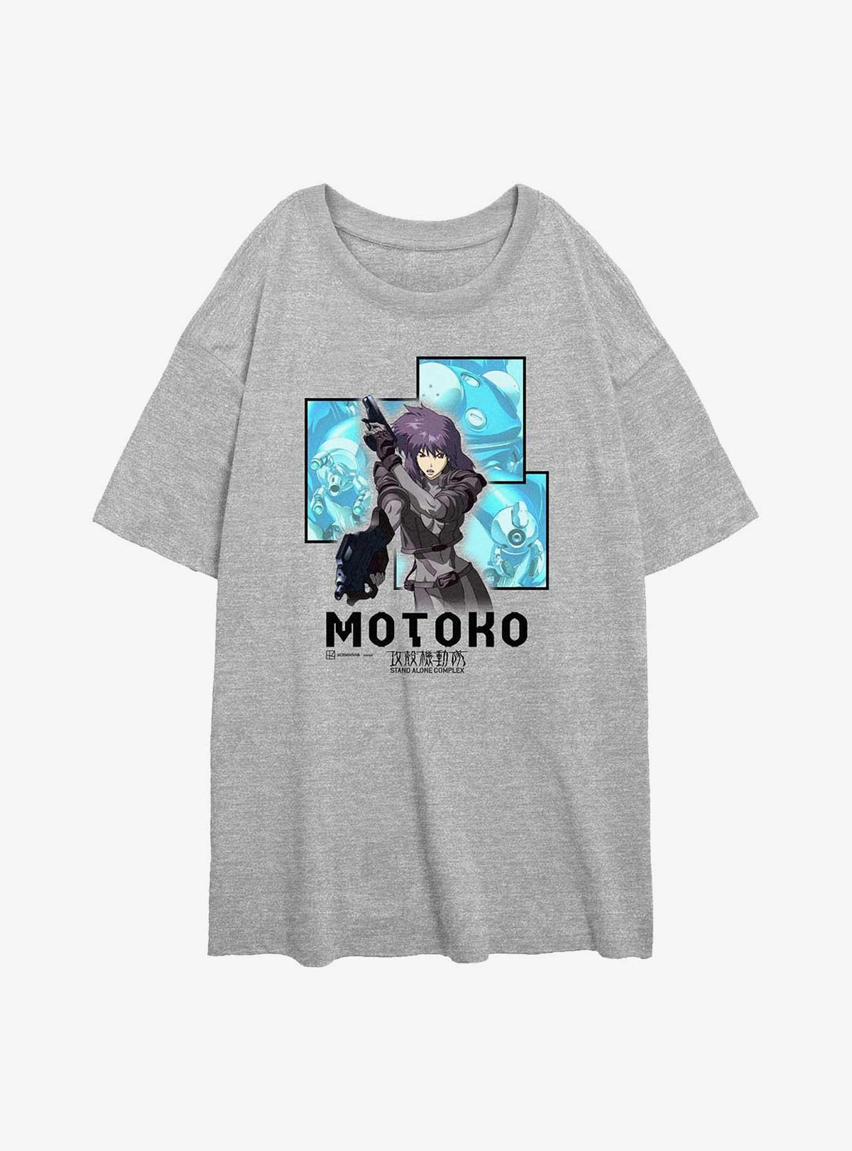Ghost in the Shell Box Layered Girls Oversized T-Shirt