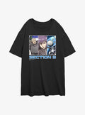 Ghost in The Shell Section 9 Team Girls Oversized T-Shirt