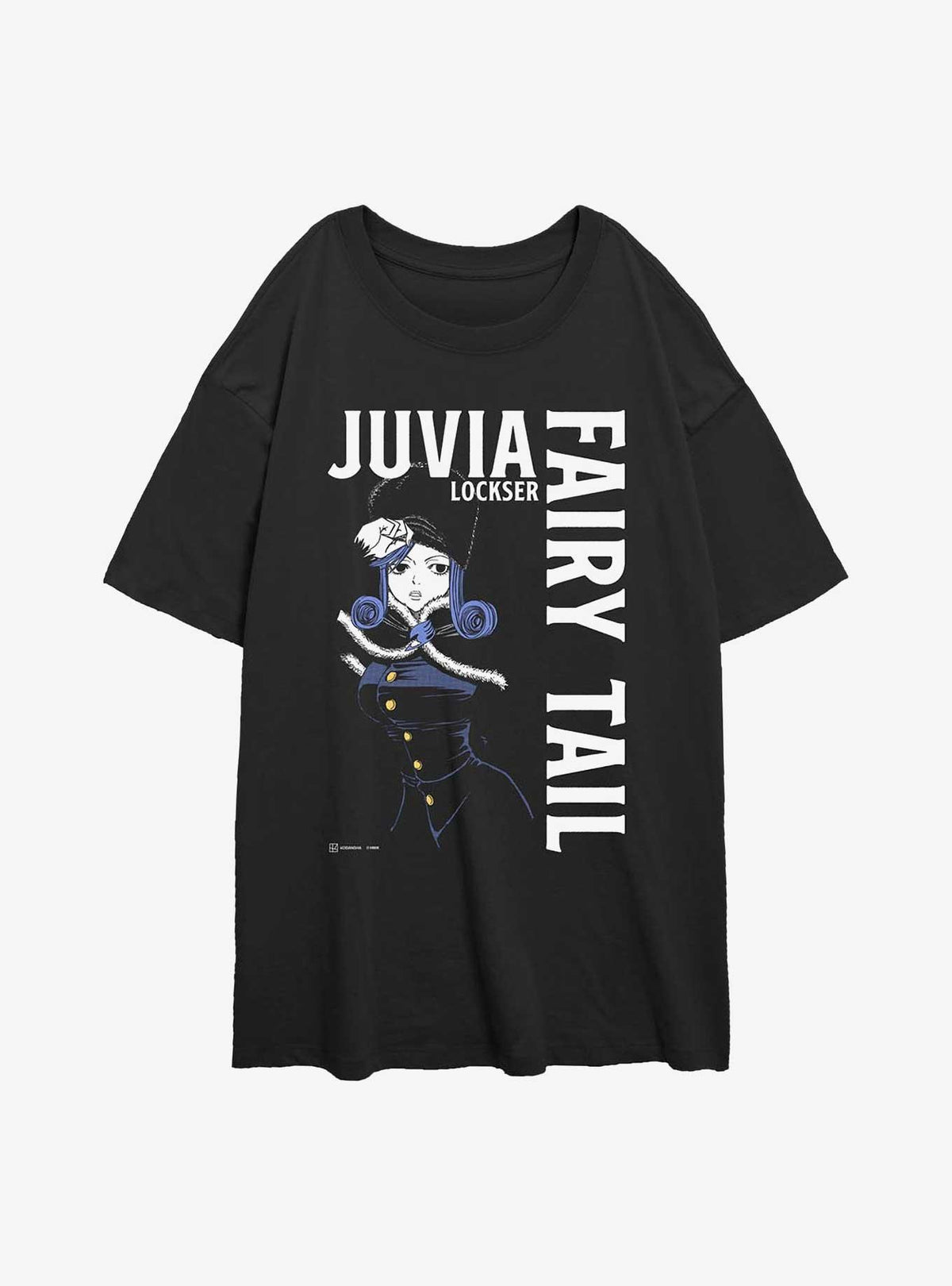 Fairy Tail Juvia Lockser Focus Girls Oversized T-Shirt