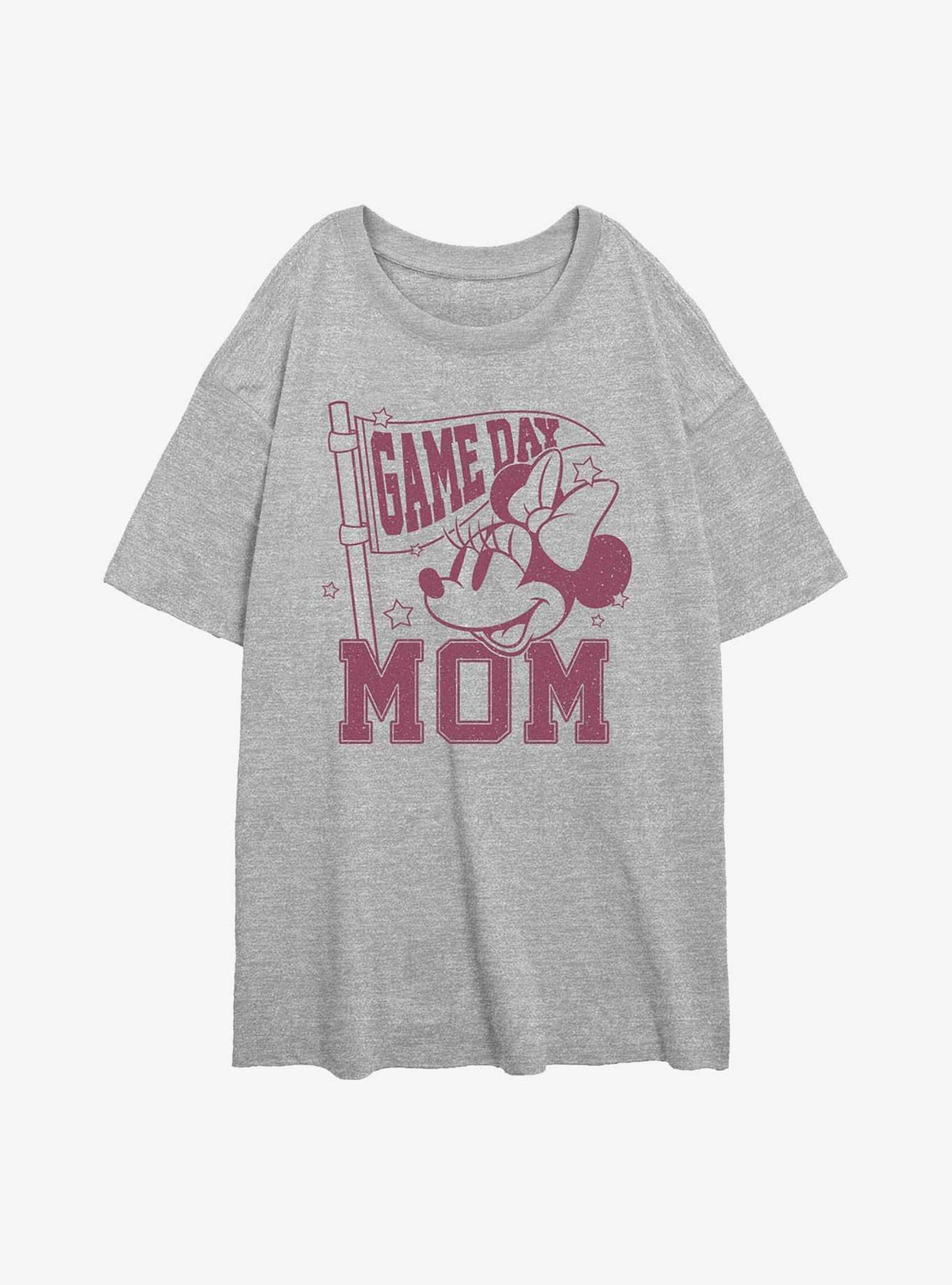 Disney Minnie Mouse Game Day Mom Girls Oversized T-Shirt