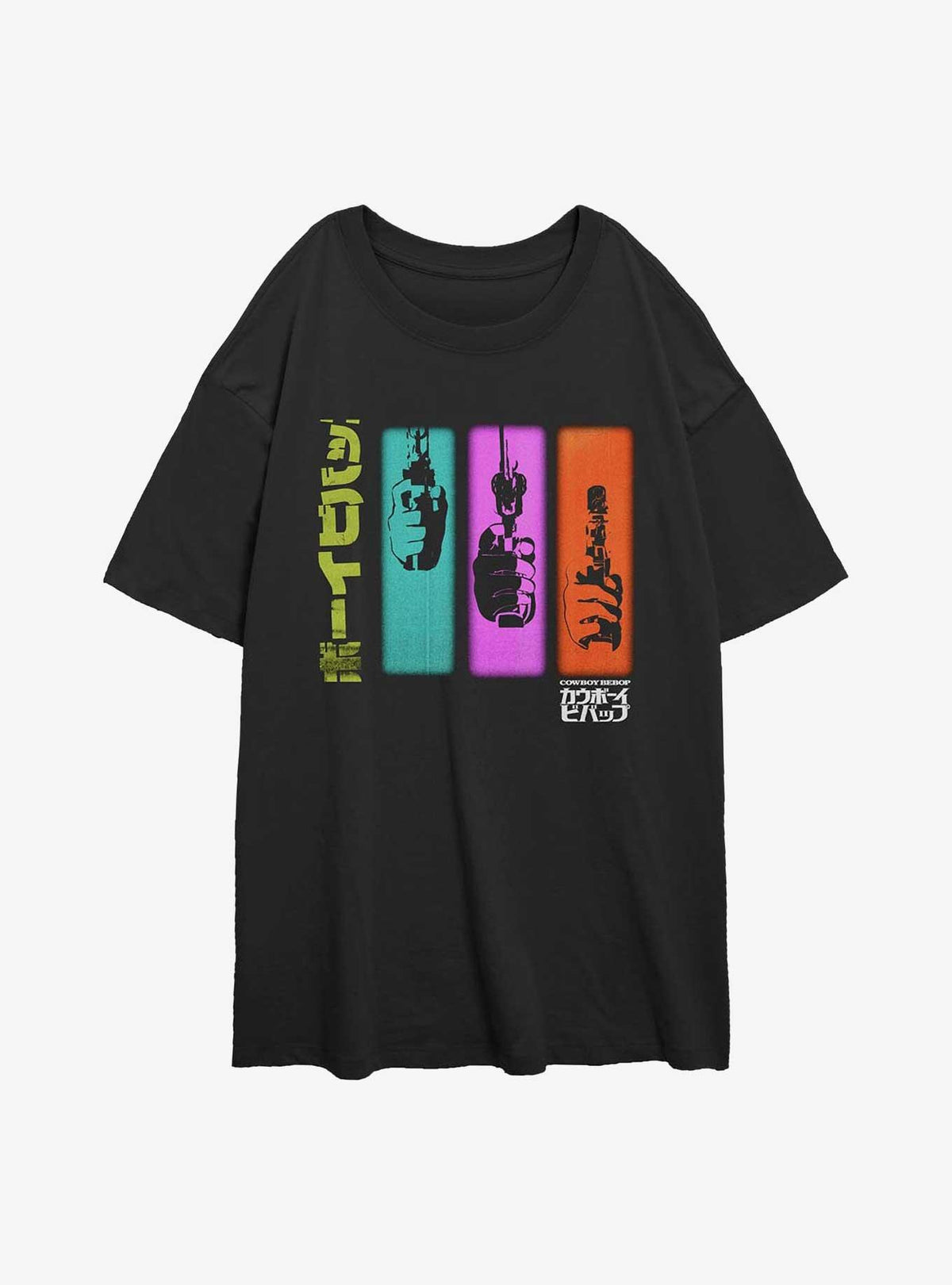 Cowboy Bebop Colorful Sequence Girls Oversized T-Shirt