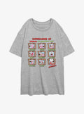 Courage the Cowardly Dog Cowardly Expressions Girls Oversized T-Shirt