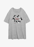 Disney Mickey Mouse Faces Girls Oversized T-Shirt