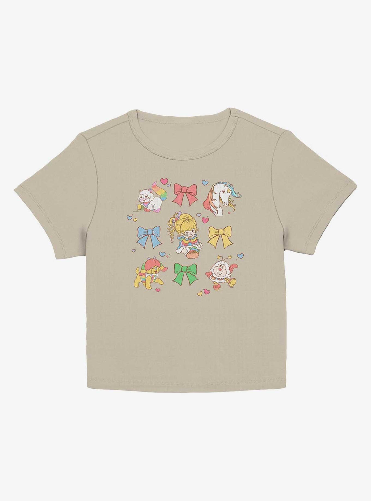 Rainbow Brite Cutie Bow Grid Girls Baby T-Shirt
