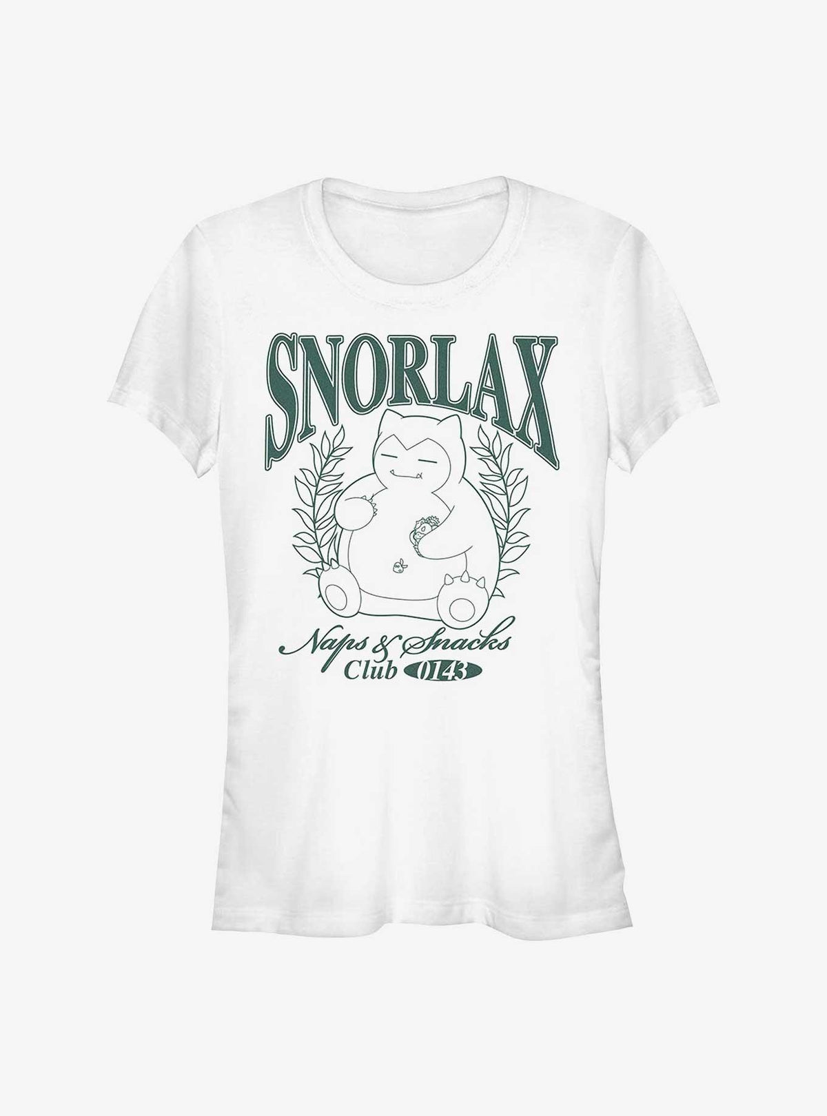 Pokemon Snorlax Collegiate Girls T-Shirt