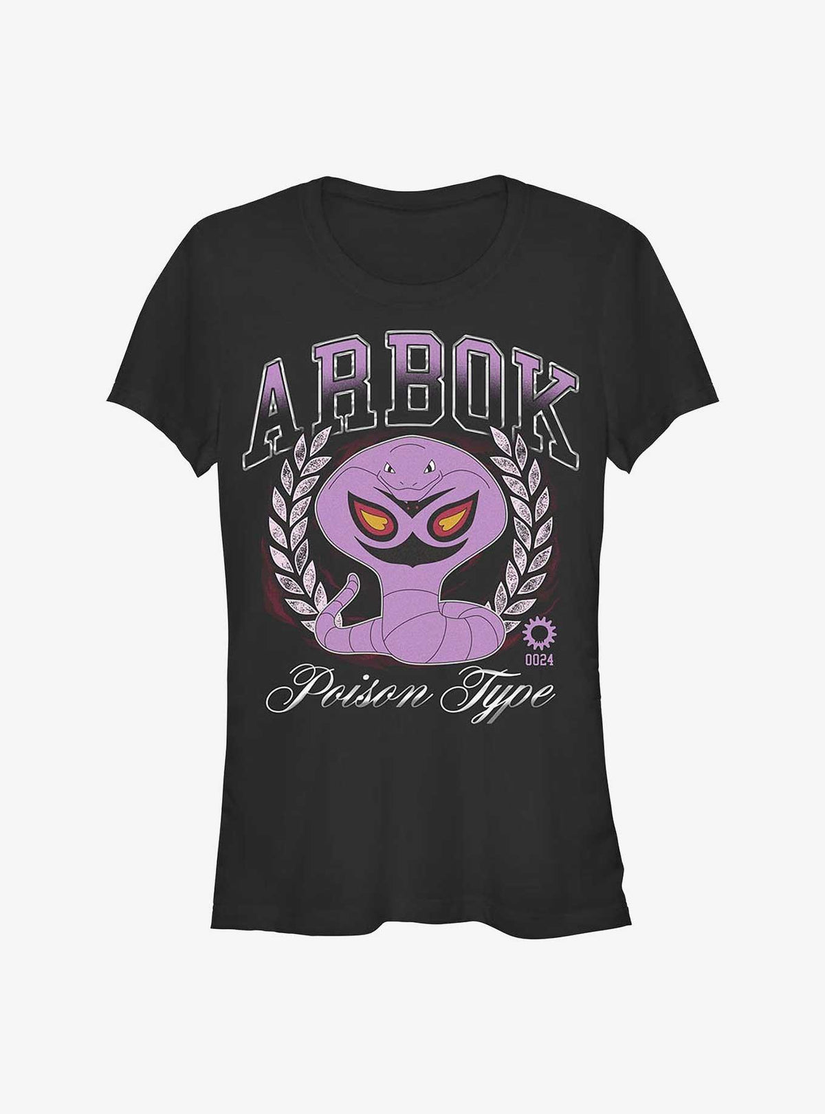 Pokemon Arbok Collegiate Girls T-Shirt