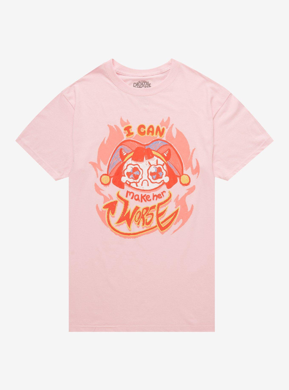 The Amazing Digital Circus Pomni Flame Pink T-Shirt