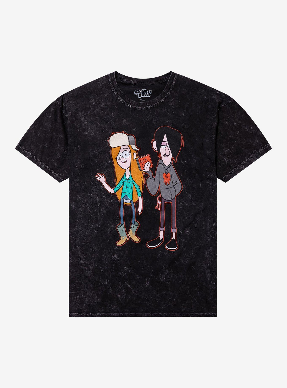 Disney Gravity Falls Wendy & Robbie Mineral Wash T-Shirt