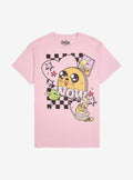 Adventure Time Jake Chibi Checkered T-Shirt