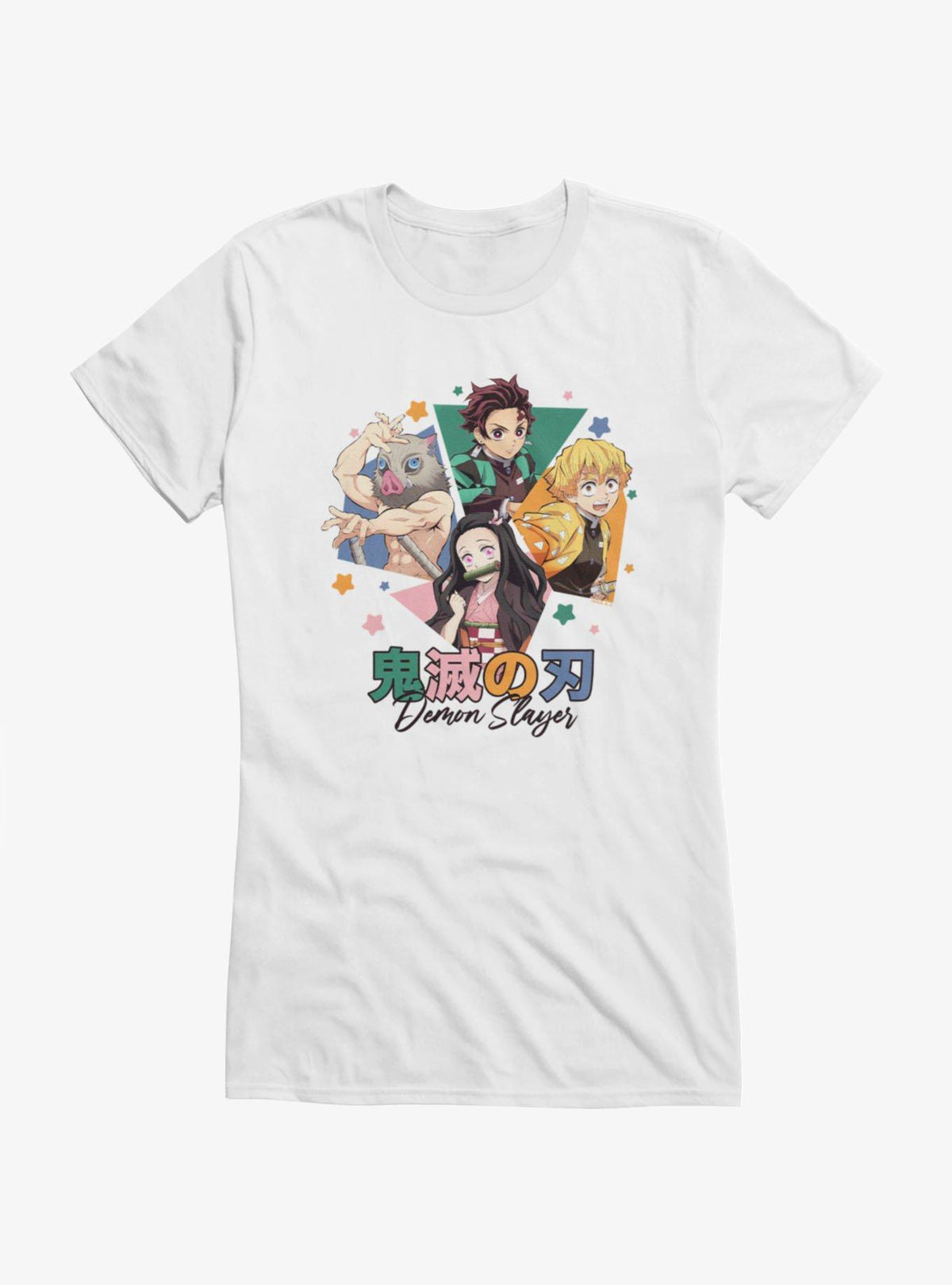 Demon Slayer: Kimetsu No Yaiba Characters Shapes Girls T-Shirt