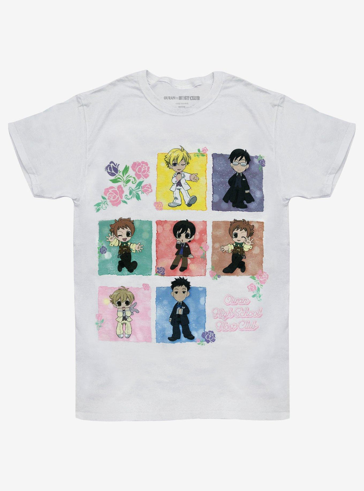 Ouran High School Host Club Chibi Grid T-Shirt