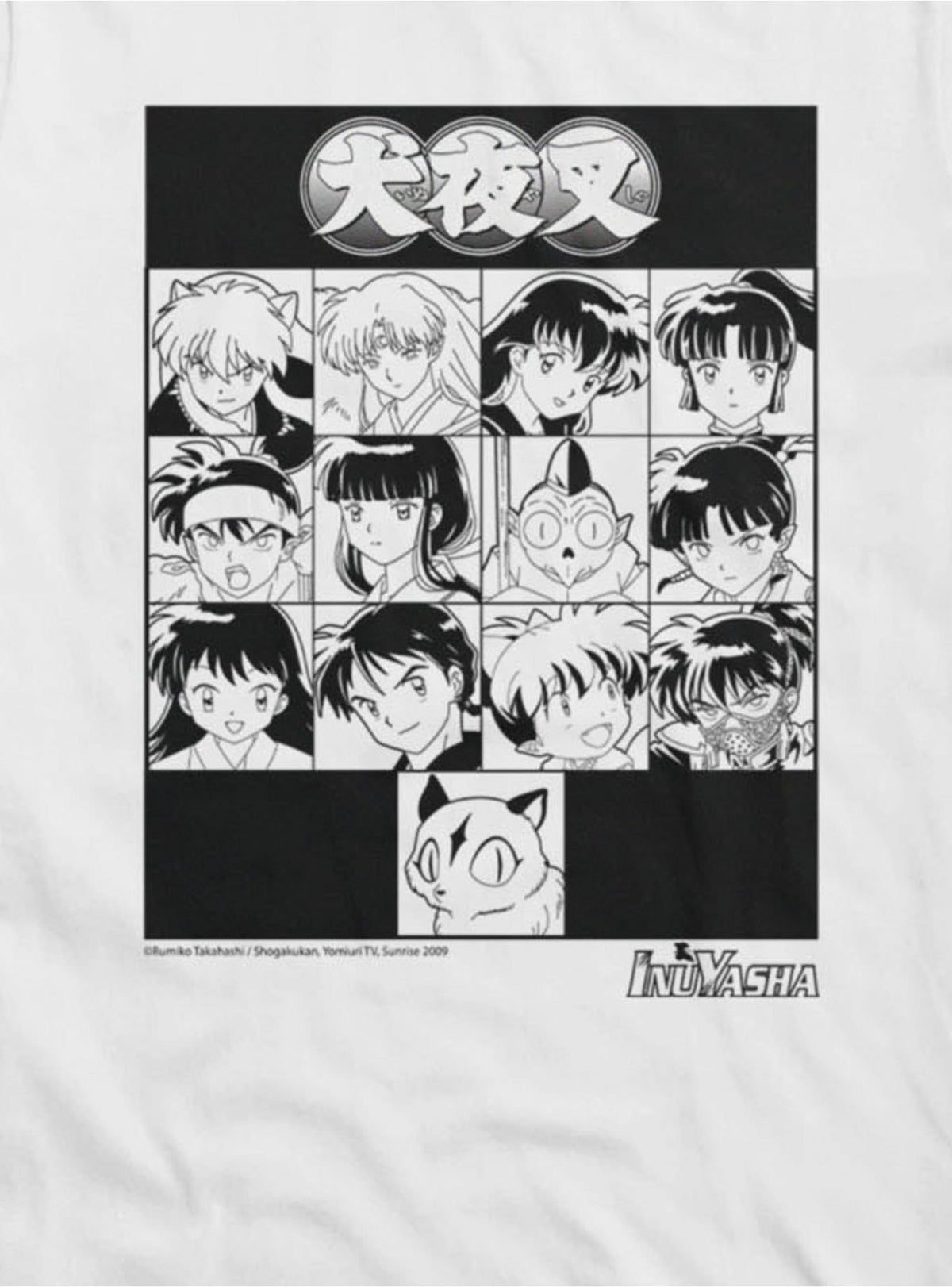InuYasha Character Squares Girls T-Shirt