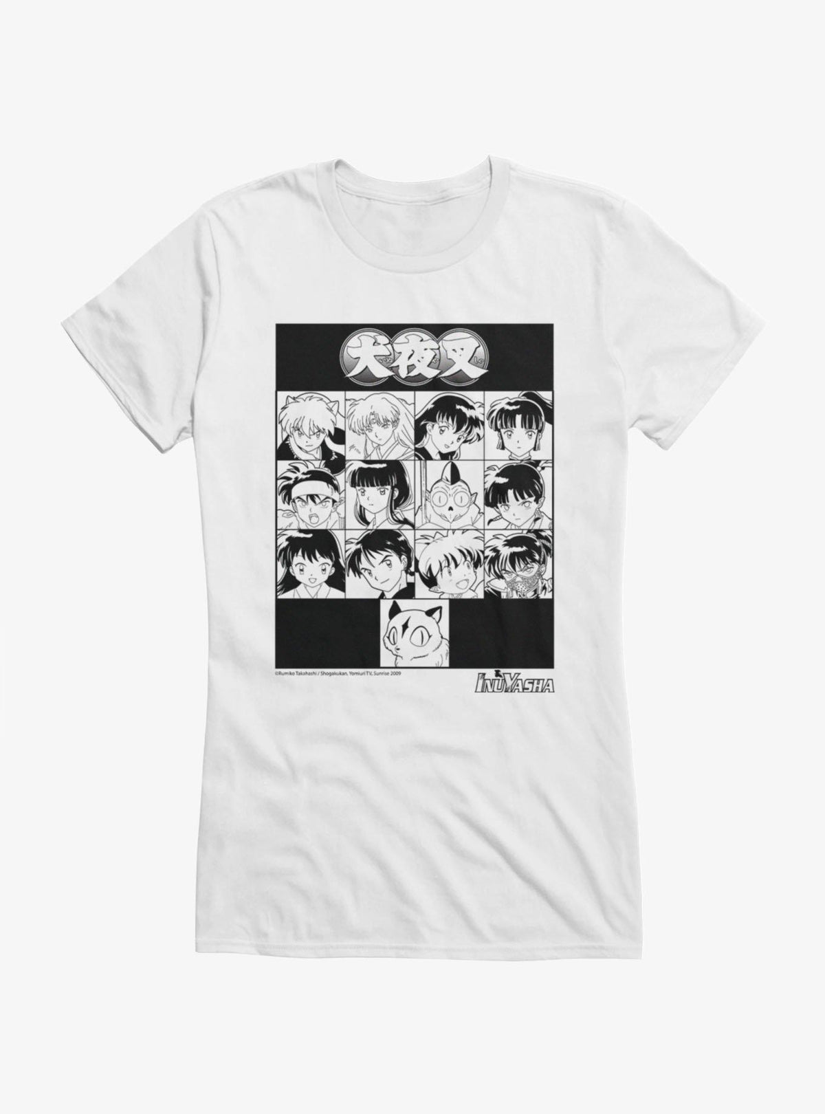 InuYasha Character Squares Girls T-Shirt