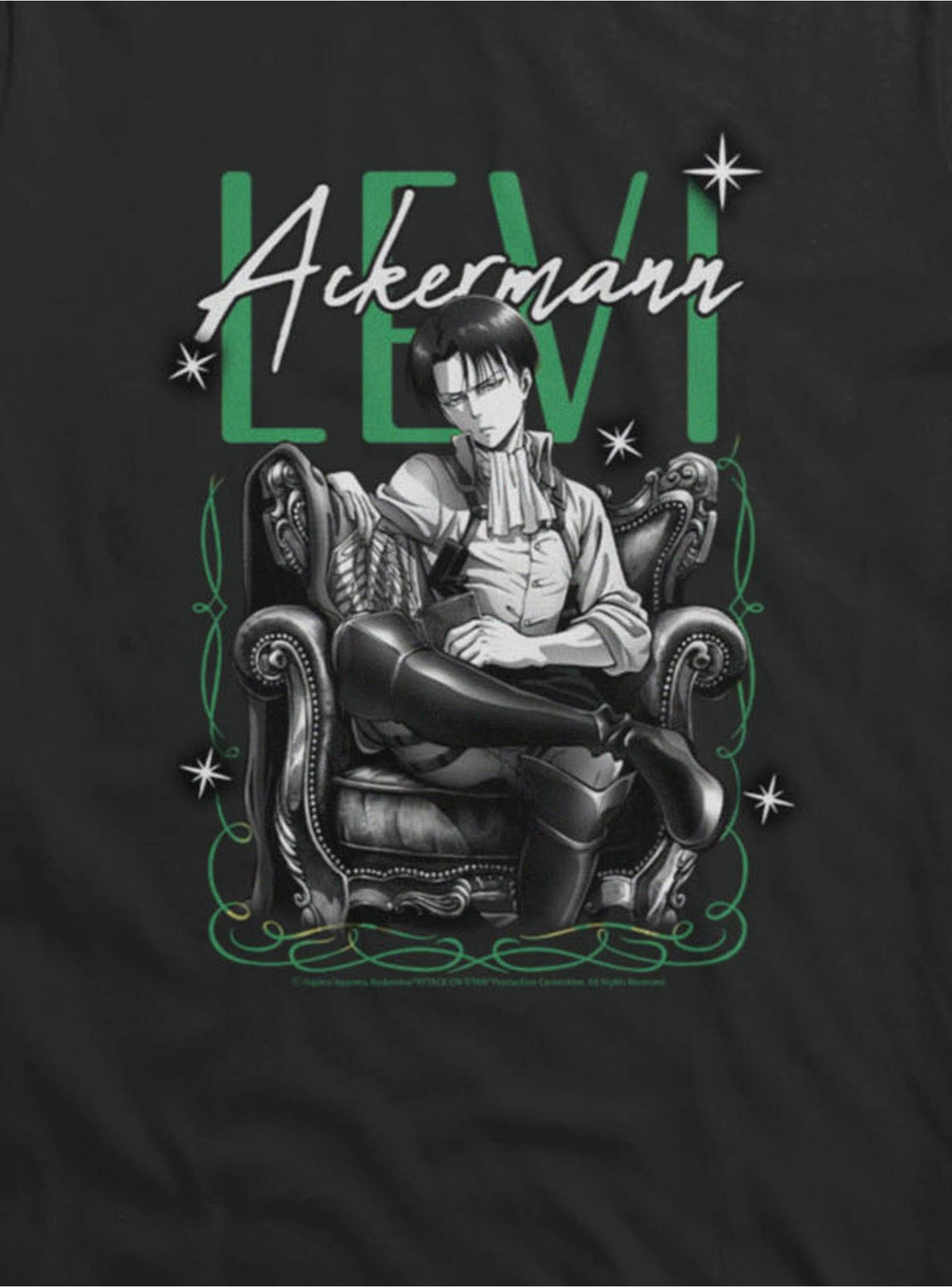 Attack On Titan Levi Ackerman Chair Girls T-Shirt
