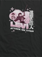 Attack On Titan Levi Pink Hearts Girls T-Shirt