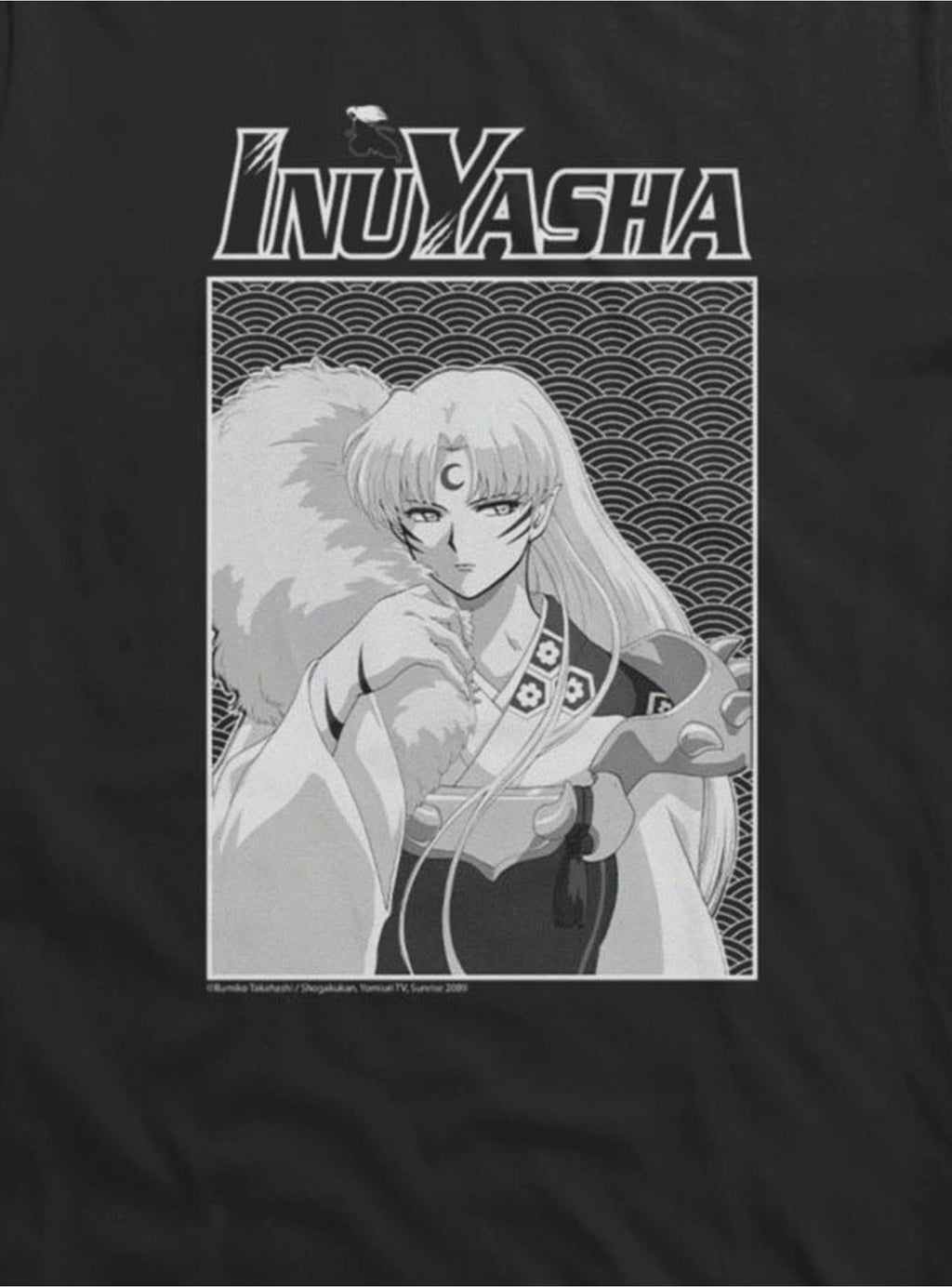 InuYasha Sesshomaru Black And White Girls T-Shirt
