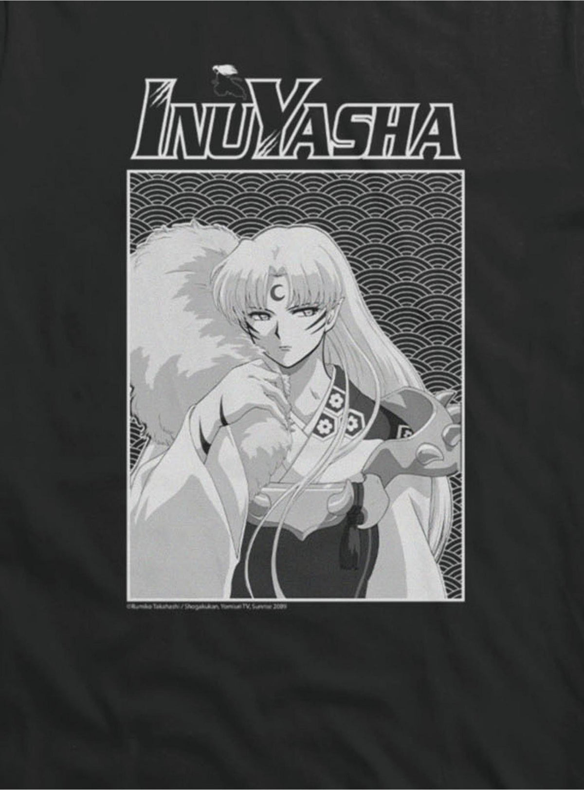 InuYasha Sesshomaru Black And White Girls T-Shirt