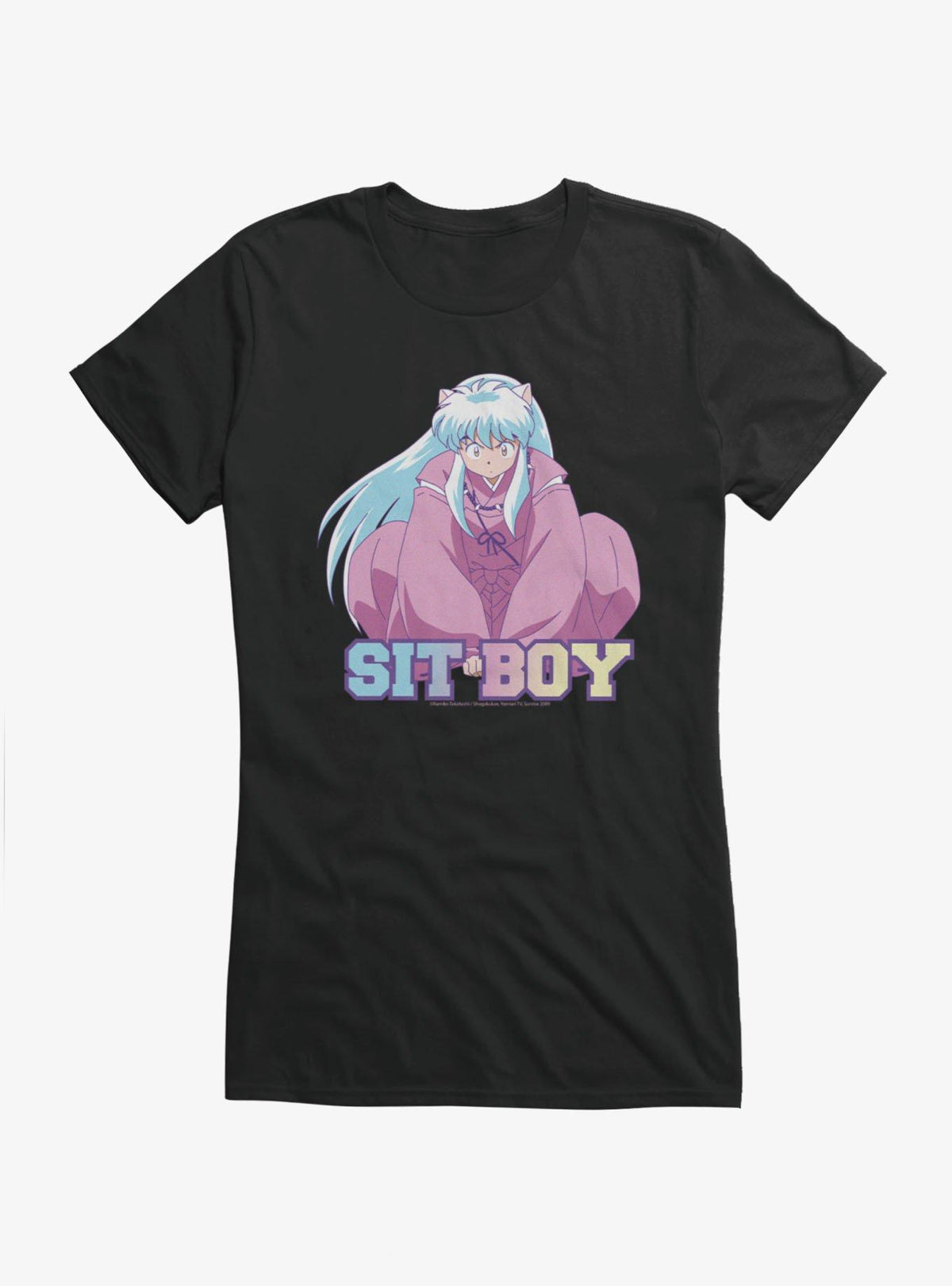 InuYasha Sit Boy Pastels Girls T-Shirt