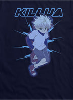 Hunter X Hunter Killua Blue Lightning Girls T-Shirt