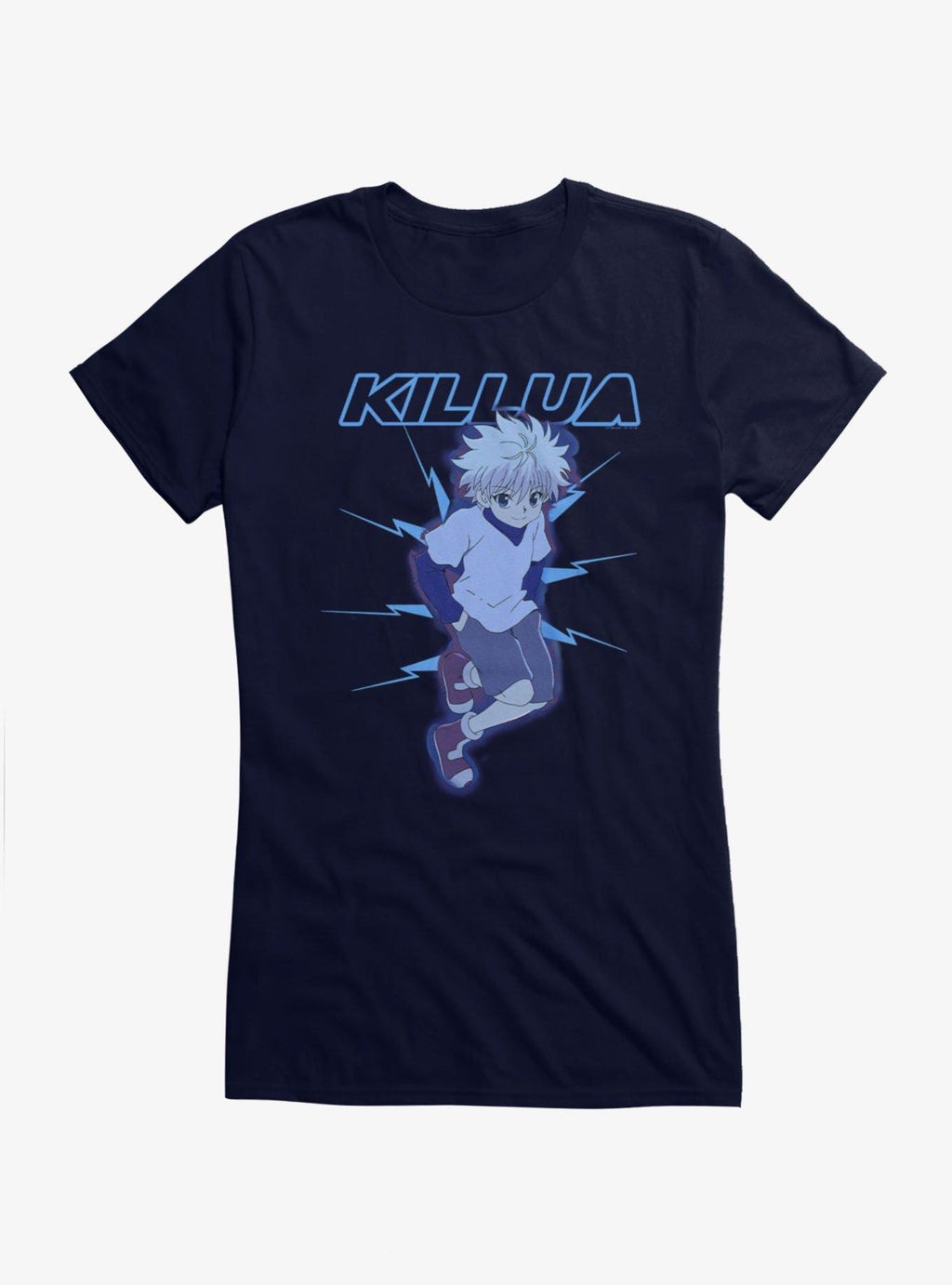 Hunter X Hunter Killua Blue Lightning Girls T-Shirt