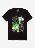 Invader Zim GIR Rainbow Doodles T-Shirt