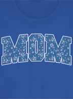 Disney Minnie Mouse Mom Collegiate Flower Pattern Girls T-Shirt