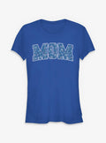 Disney Minnie Mouse Mom Collegiate Flower Pattern Girls T-Shirt
