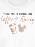 Disney Mickey Mouse Disney And Coffee Mom Girls T-Shirt