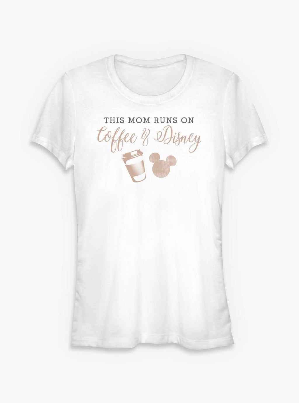 Disney Mickey Mouse Disney And Coffee Mom Girls T-Shirt
