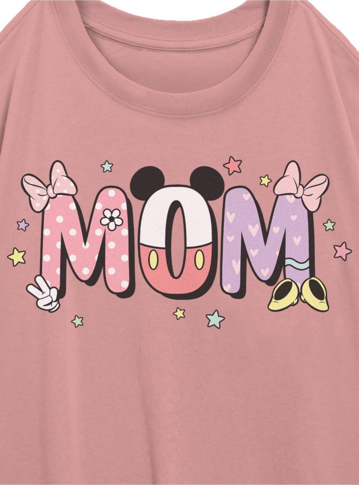 Disney Mickey Mouse & Minnie Mom Girls Oversized T-Shirt