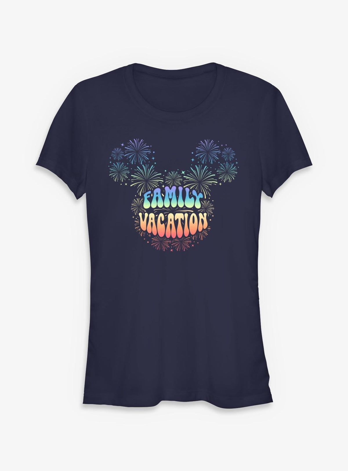 Disney Mickey Mouse Family Vacation Fireworks Girls T-Shirt